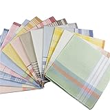 Uniquezone Elegant Cotton Handkerchief Gift Hanky Style01(29*29cm) 12pcs