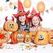 Halloween Decorations 202PCS Halloween Pumpkin Foam Craft Kits with 20 Sets DIY Self-Adhesive Halloween Expressions Stickers for Kids Halloween Party Favors