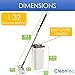 MAGIC FLAT MOP AND BUCKET SYSTEM by Cleantec - 360 Degree Swivel Head, 1.32 Gallon Tank, Self-Cleaning, Great for Wet-Dry Cleaning, Safe on all Surfaces, Telescopic Wand, Compact Storage, Carry Handle