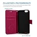 iPhone 6, iPhone 6s 4.7 Inch Case - MOLLYCOOCLE Natural Luxury Hot Pink Stand Wallet Purse Credit Card ID Holders Magnetic Flip Folio TPU Soft Bumper PU Leather Ultra Slim Fit Cover for iPhone 6, 6s