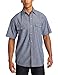 Key Apparel Men's Big-Tall Short Sleeve Western Snap Pre-Washed Chambray Shirt, Blue Chambray, 3X-Large-Tall