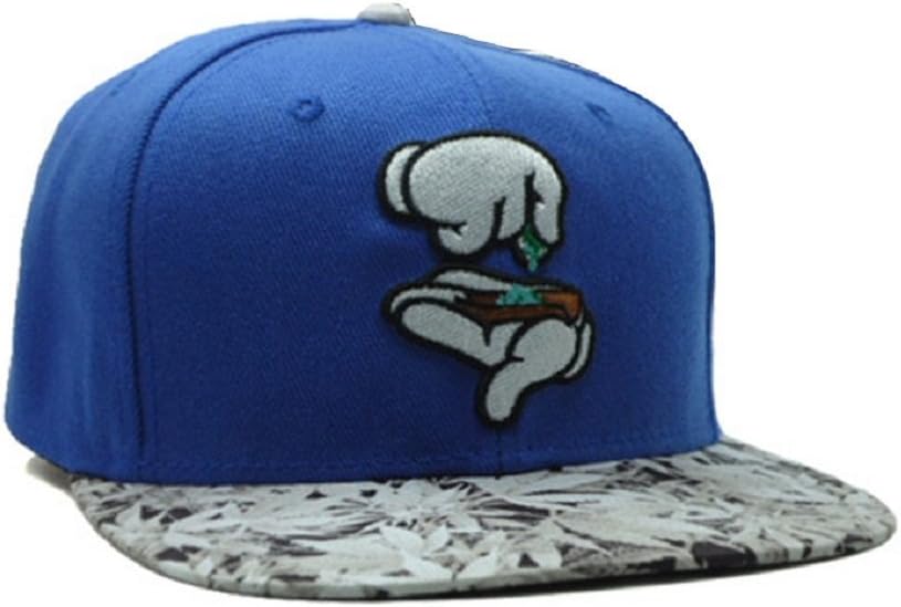 YOXO Adjustable Letter White Widow Blue Snapback Cap Hat Men Baseball Cap