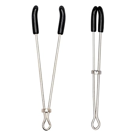 iTimo-Nippelclips, Nippel-Stimulator-Klemmen für Paare Spiele für Erwachsene, Edelstahl-Metall-Erotik-Spielzeug, ein Paar