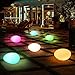 pearlstar LED Outdoor Solar Light-40cm Glow Stone Shape Garden Decor Light-Color Changing Night Light for Path Lawn Patio Pathway Walkway (40cm-Solar Stone Light)
