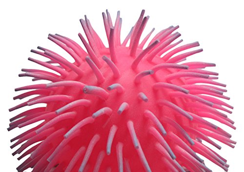 Curious Minds Busy Bags Jumbo 9" Knobby Puffer Sensory Ball - Sensory Fidget and Stress Balls - OT Autism SPD (Pink)