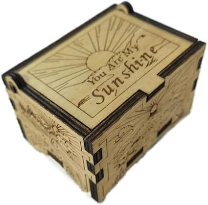 AIMERKUP Steadyuf Caja de música de Madera, Caja de Madera ...