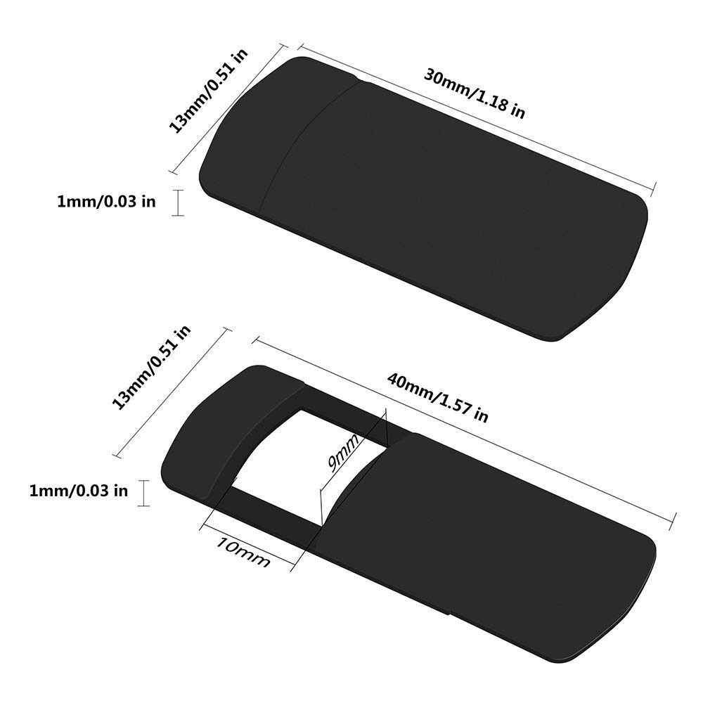 Webcam Cover-Laptop Camera Cover,Webcam Cover Slide,Large Design Strong Stickability Laptop Webcam Cover for Phone Laptops Mac Books PCs Tablets Smartphones Covers Your Camera for Privacy Security -3