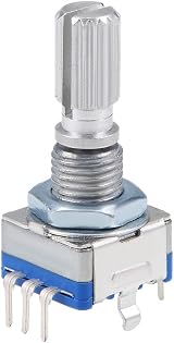 sourcing map EC11 Rotary Encoder 360 Degree Digital Potentiometer 5 Pin 20mm view 6