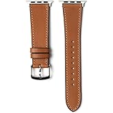 SONAMU New York Leather Bands Compatible with Apple Watch Band 44mm 40mm 41mm 42mm 45mm 46mm 49mm Women & Men Premium Leather Replacement Band for iWatch Ultra SE Series 10 9 8 7 6 5 4 3 2 1