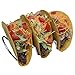 Stainless Steel Taco Stand for Hard Tacos, Soft Tacos, or Fish Tacos – Premium Metal Racks Holds 3 Shells - Prep, Serve and Eat, Dishwasher Safe – Set of 2