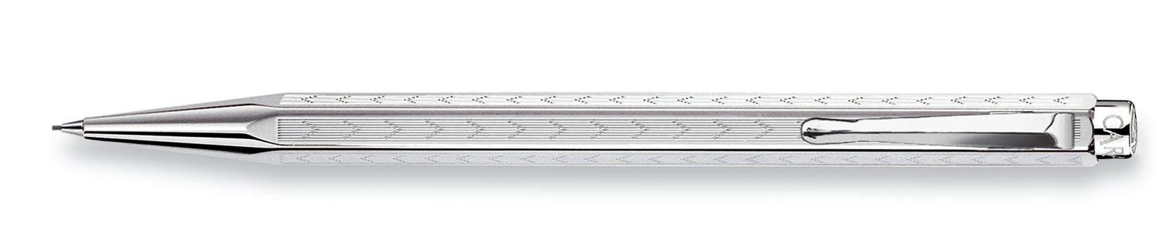 Caran d'Ache Chevron Mechanical Pencil 0.7mm - Rhodium