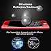 iPhone 7 Plus Screen Protector Tempered Glass 3D Full Coverage, Fingerprint-Proof and Scratch Resistant iPhone 7 Plus Tempered Glass - Red by Meidu