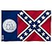 ANLEY [Fly Breeze] 3x5 Foot Old Georgia State Polyester Flag - Vivid Color and UV Fade Resistant - Canvas Header and Double Stitched - Georgia 1956-2001 Flags with Brass Grommets 3 X 5 Ft