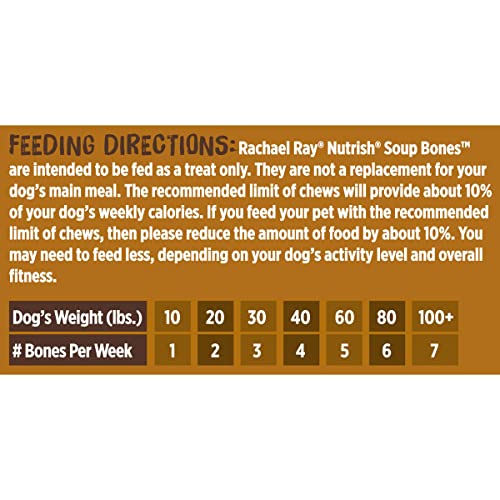 NUTRISH SOUP BONES PREMIUM DOG CHEWS WITH REAL BEEF AND BARLEY, 11 CHEWS, PACKAGING MAY VARY (RACHAEL RAY)