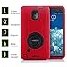 Galaxy Note 3 Case, Honeycase Military Extreme-Duty Shockproof Rugged Hybrid Armor Case Cover with Belt Clip Holster Rotating Kickstand and Screen Protector for Samsung Galaxy Note 3 N9000 (Red)