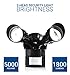 Hyperikon LED Security Light with Motion Sensor, 20W (100 Watt), Outdoor Flood Light Dusk to Dawn, 5000K, Black, IP65