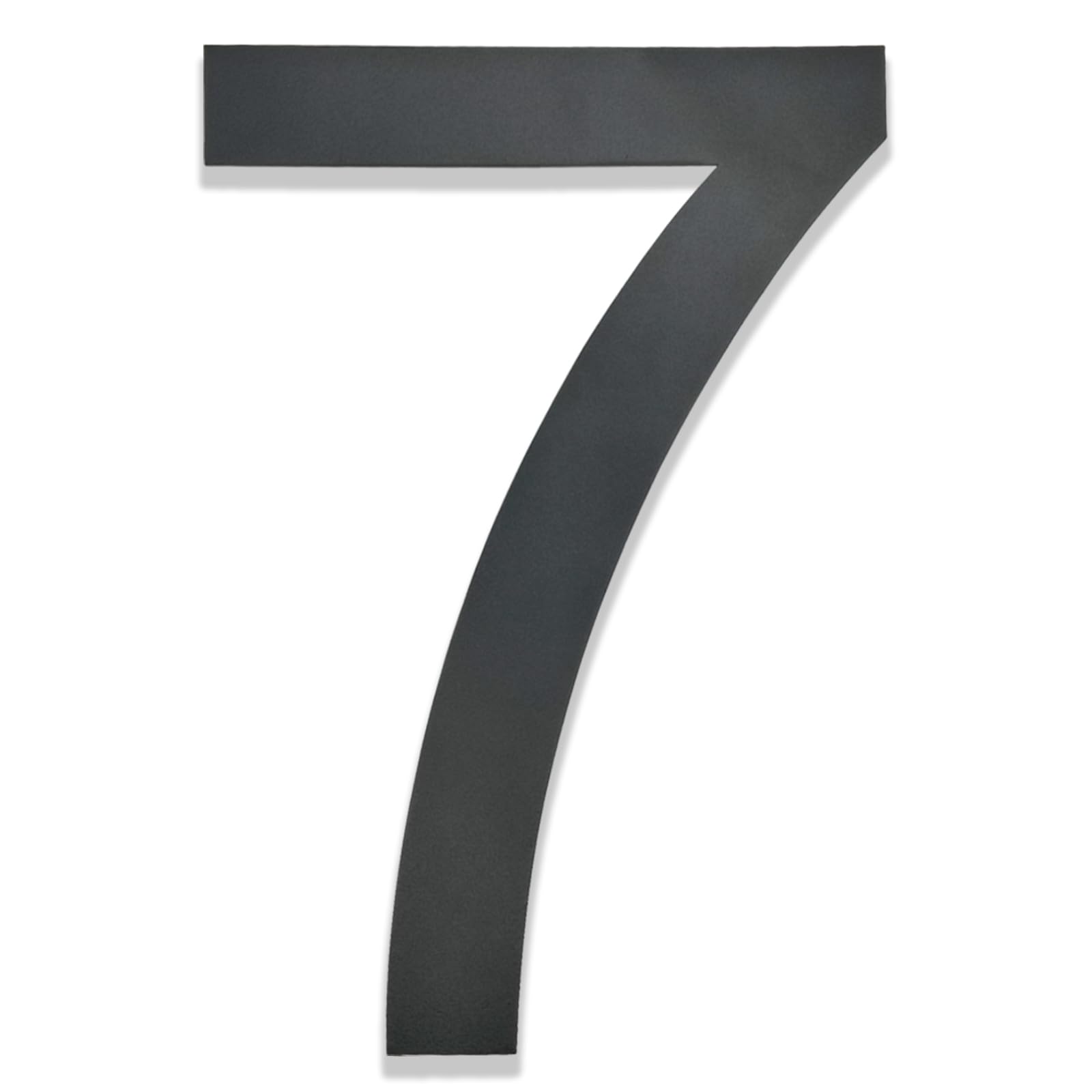 Hopelit House Number, Anthracite Grey, 304 Stainless Steel, Height 20 cm, Arial Font, 7, Powder Coated Signage