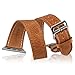V-Moro Compatible Apple Watch Band 42mm 44mm Women Men, Vintage Crazy Horse iWatch Leather Replacement Bracelet Wristband for Apple iWatch Series 3 Series 2 Series 1, Sport, Hermes- Brown