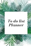 To do list planner.: Tropical Palm leaves