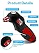 Tire Pressure Gauge Digital 150 PSI, Aluminum Alloy Nozzle Led Flashlight Life hammer Seatbelt Cutter for Bike, Motorcycle, Car, Truck, SUV