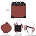 Luggage Straps for Suitcase Add a bag Belt tsa Approved Heavy Duty Adjustable Travel Attachment Accessory- Brown Genuine Leather