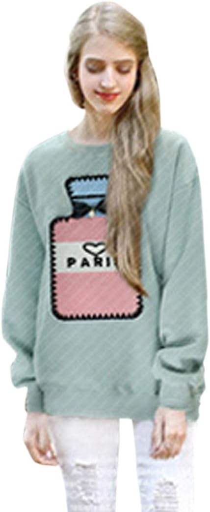Blrose Bottle Patch Bow Sweatshirt(Grey)