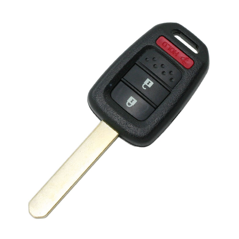 BROVACS Replacement Key Shell Compatible with HONDA Accord 3 Button Keyless Entry Remote Key Case Fob PG217A