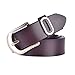 Talleffort Women's Jeans Genuine Cowhide Leather Belts