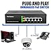 BV-Tech 5 Port PoE+ Switch (4 PoE+ Ports | 1 Uplink Port) – 65W – 802.3af/at – POE-SW501