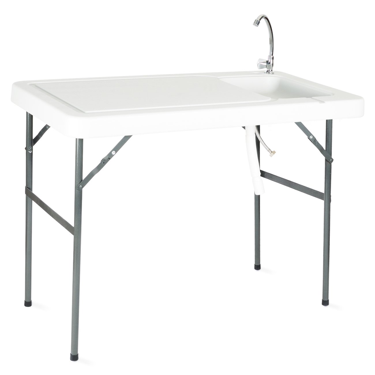 Onebigoutlet Folding Portable Fish Fillet Hunting Cutting Table W