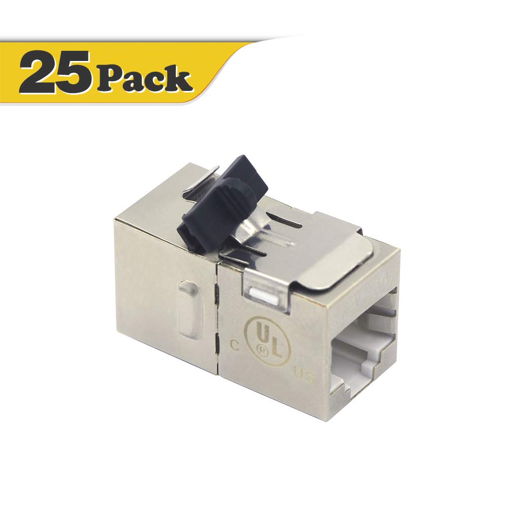 Uptell 8 Packs CAT 6a Keystone Jacks RJ45 Couplers Female to Female