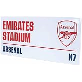 FOCO Arsenal Emirates Stadium Metal Street Sign, N7, Official Football Club Merchandise