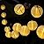 Solar Outdoor String Lights 20 LED Warm White Lattern Ball Christmas Globle lights fo Garden Path Party