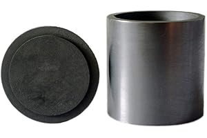 OTOOLWORLD Smelting Lab Graphite Crucible with Cover Lab Supply 60MM X 60MM