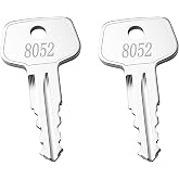 8052 Tool Box Replacement Key Fits for Craftsman Tool Box Locks(2 Pack) | Cut to Key Code 8052,Compatible with Kobalt Husky Sears Tool Box