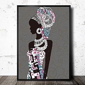 Framed Canvas Wall Art for Living Room, Bedroom Exotic Silhouette VI Canvas Prints for Home Decoration Ready to Hang - 16x24 inches
