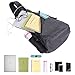 Unigear Shoulder Chest Crossbody Sling Bag Pack Backpack for Men Women Girls Boys (Upgraded Black)