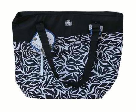 California Innovations High Performance Thermal Tote 56 Can Cooler Bag for Hot or Cold - Black/white