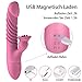 G Spot Vibrator Adult Sex Toys, Rechargeable Waterproof Vibrating Dildos, Dual Motors Tongue Stimulator, Clitoris Vagina Penis Silicone Stimulator Wand Massager, Sex Toy for Women & Couples