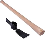 Srendi Heavy Duty Mattock 5lb Head and 36 Inch Wooden Handle view 2