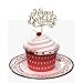 10 Gold Glittery Happy Birthday Cake Toppers. Sparkling Gold Glittery Birthday Cupcake Picks. Cake Smash Birthday Party Decorations, Candle Alternative Set Of 10. By Premium Disposables.