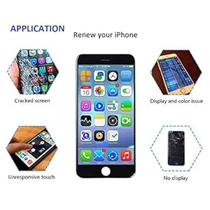 Brinonac Display per iPhone 5s/SE 2016 Schermo 4,0 Pollici Schermo LCD Touch Parti con Kit di Strumenti di Riparazione(Nero) - immagine 5