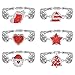Souarts Christmas Snap Button Jewelry Set Bracelets Necklace with Stocking Tree Stars Heart Charms