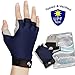 The Fishing Tree Fingerless Fishing Gloves, Certified Sun Protection UPF50+ Block, Kayak, Hiking, Paddling, Sailing, Rowing, Driving, Protect Hands from Sun Damage, Chemical Free, Navy M