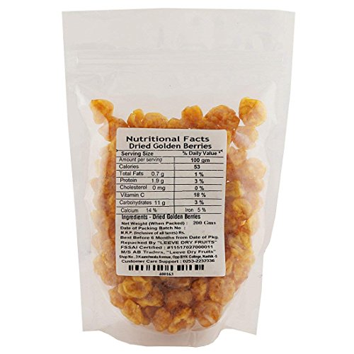 Leeve Dry Fruits Dried Golden Berry (Physalis) Candy 200gm