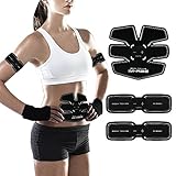Abdominal Muscle Toner Abs Training Gear Body Fit Toning Belt Wireless Muscle Exercise For Abdomen/Arm/Leg Training IMATE Smart muscle Trainer Portable Home/Office Workout Equipment Support Men&Women