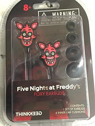 Five Nights at Freddy's FOXY Earbuds & Cushions for MP3 iPod iPhone