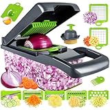 Vegetable Chopper, Pro Onion Chopper, Multifunctional 16 in 1 Food Chopper, Kitchen Vegetable Slicer Dicer Cutter, Veggie Cho