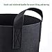 CandyHome 5-Pack 5 Gallon Grow Bags Heavy Duty Thickened Non-Woven Plant Fabric Pots with Handles (Black) (6 Pack 5 Gallon)