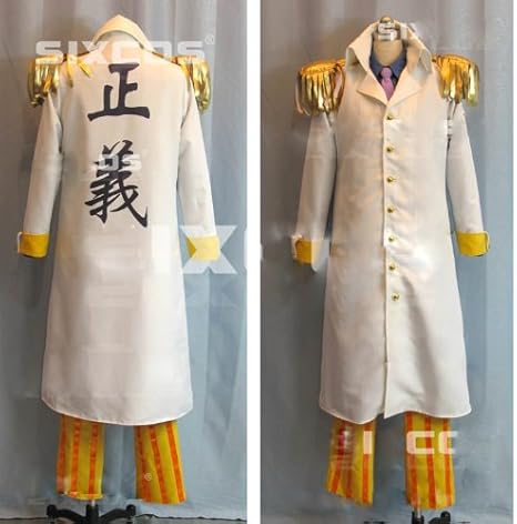 Amazon コスプレ衣装 海賊 One Piece ワンピース 海軍三大将 黄猿 風 コスチューム コスプレ コスプレ 仮装 通販
